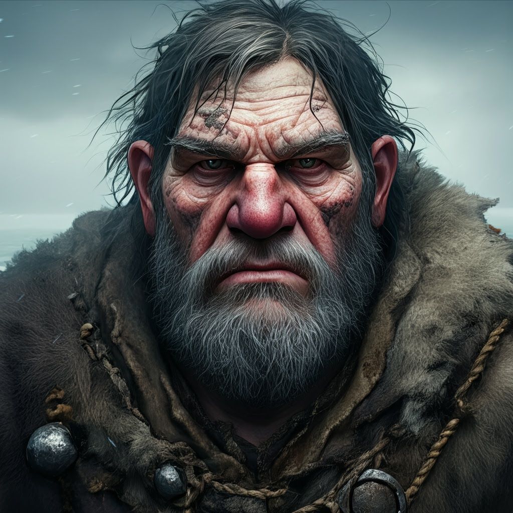 Grizzled Giant in Tundra Landscape