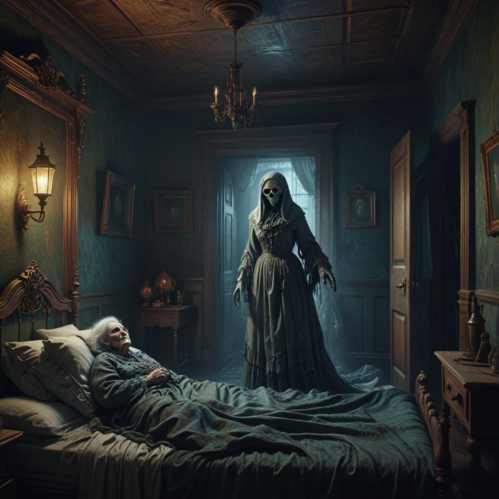 Ethereal Haunting in Victorian Decay