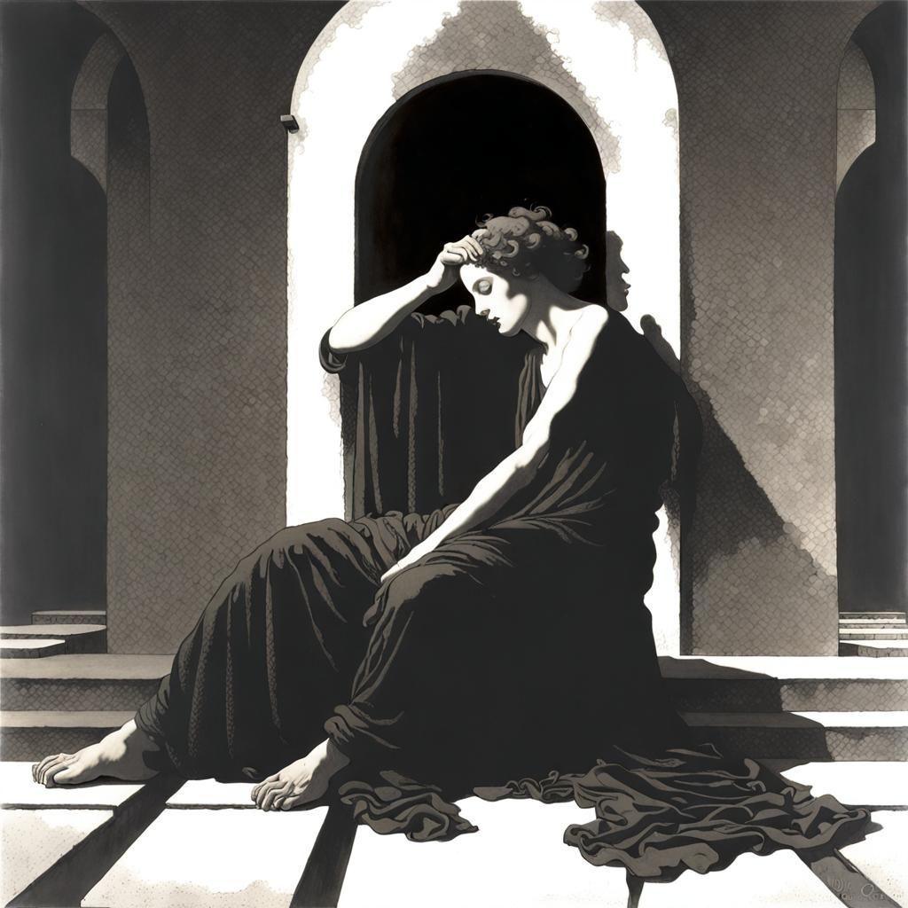 Ethereal Figures in a Classical Landscape