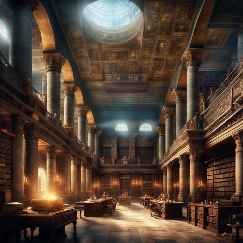 Epic Ancient Library of Alexandria