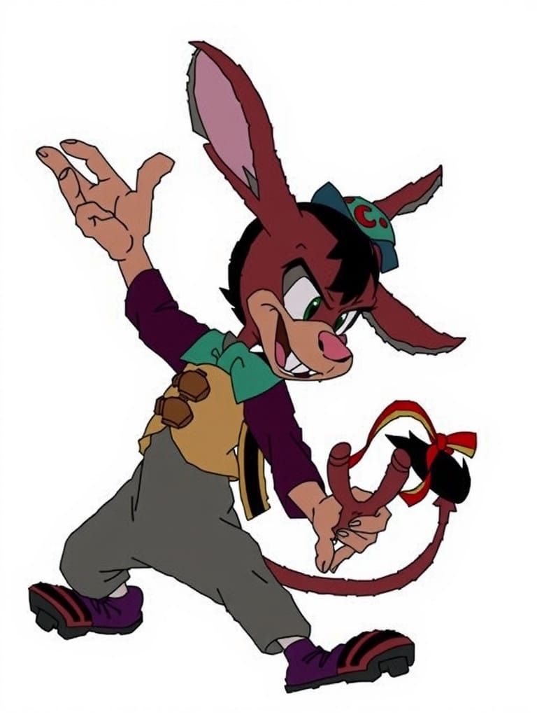 Vibrant Pixar-Style 3D Concept Art with Radial Gradient Back...