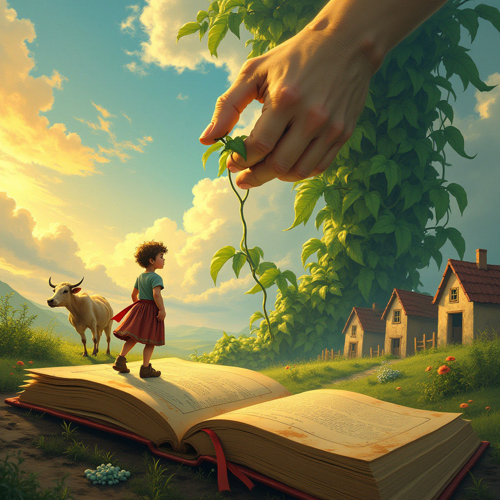 Jack and the Beanstalk: Illuminated Book