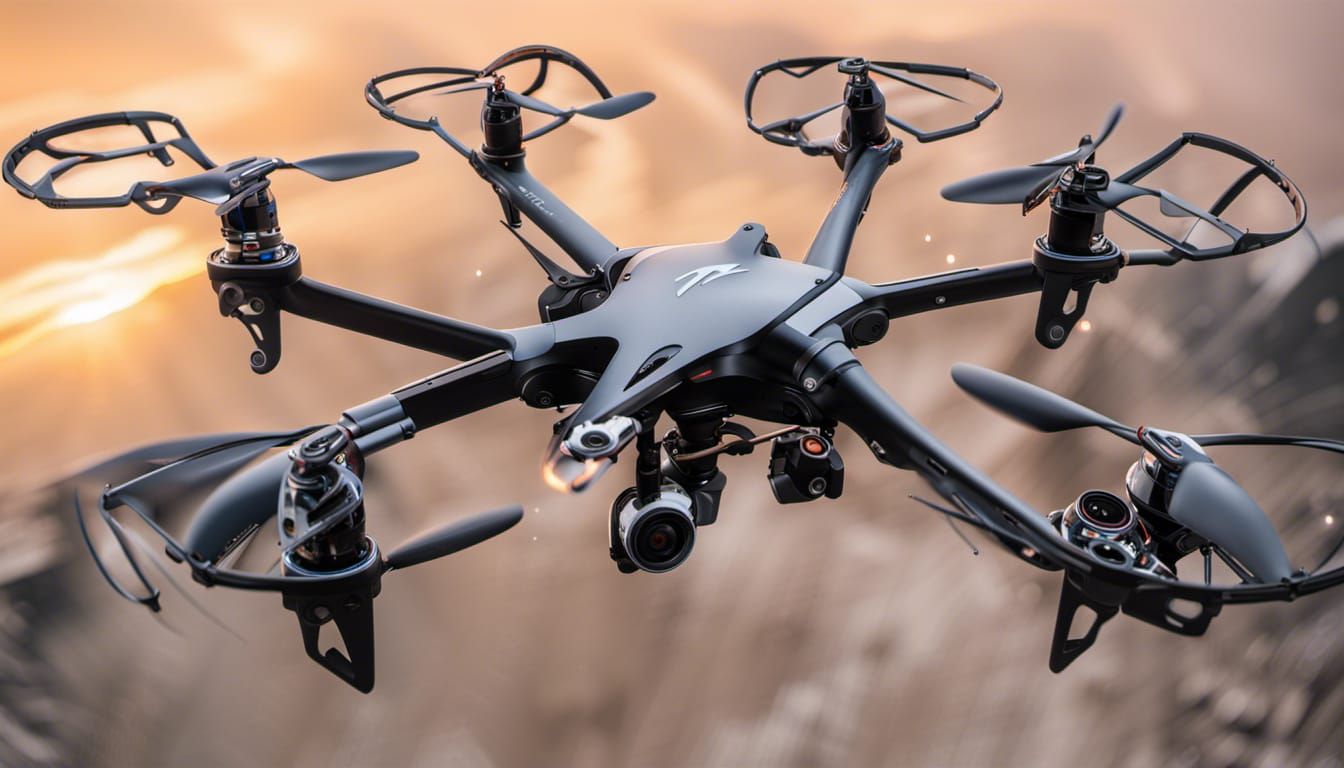 Explosive FPV Drones in High Contrast Action Painting