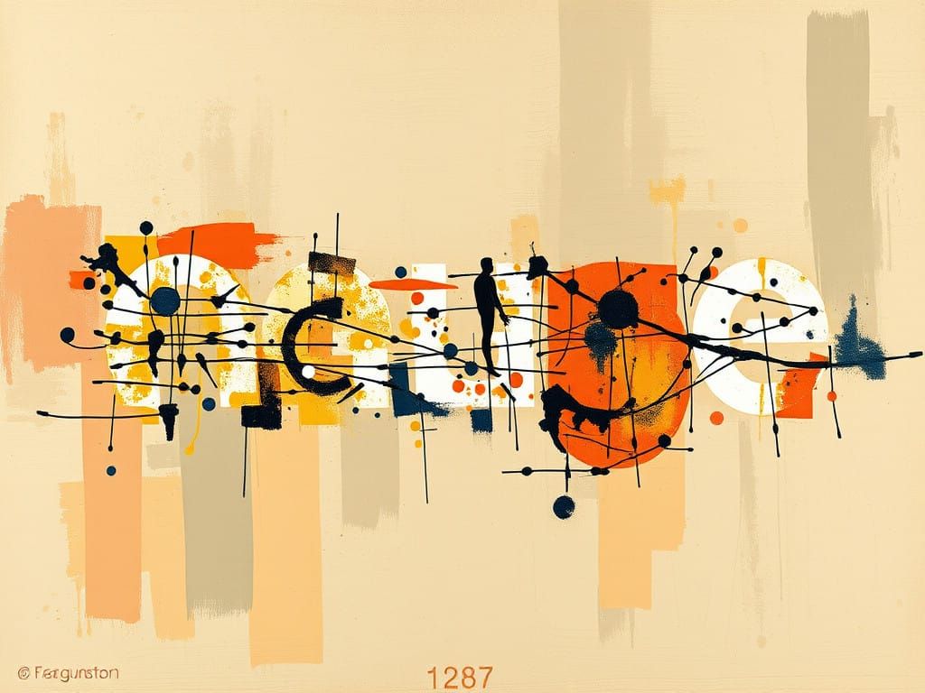 Vibrant Colors Clash in Abstract Expressionism