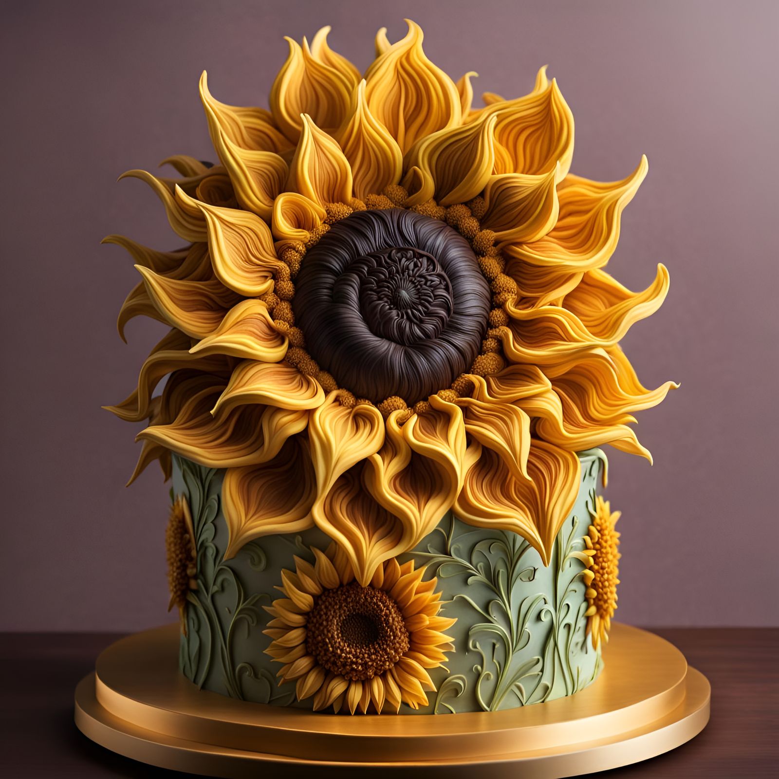 Sunflower cake