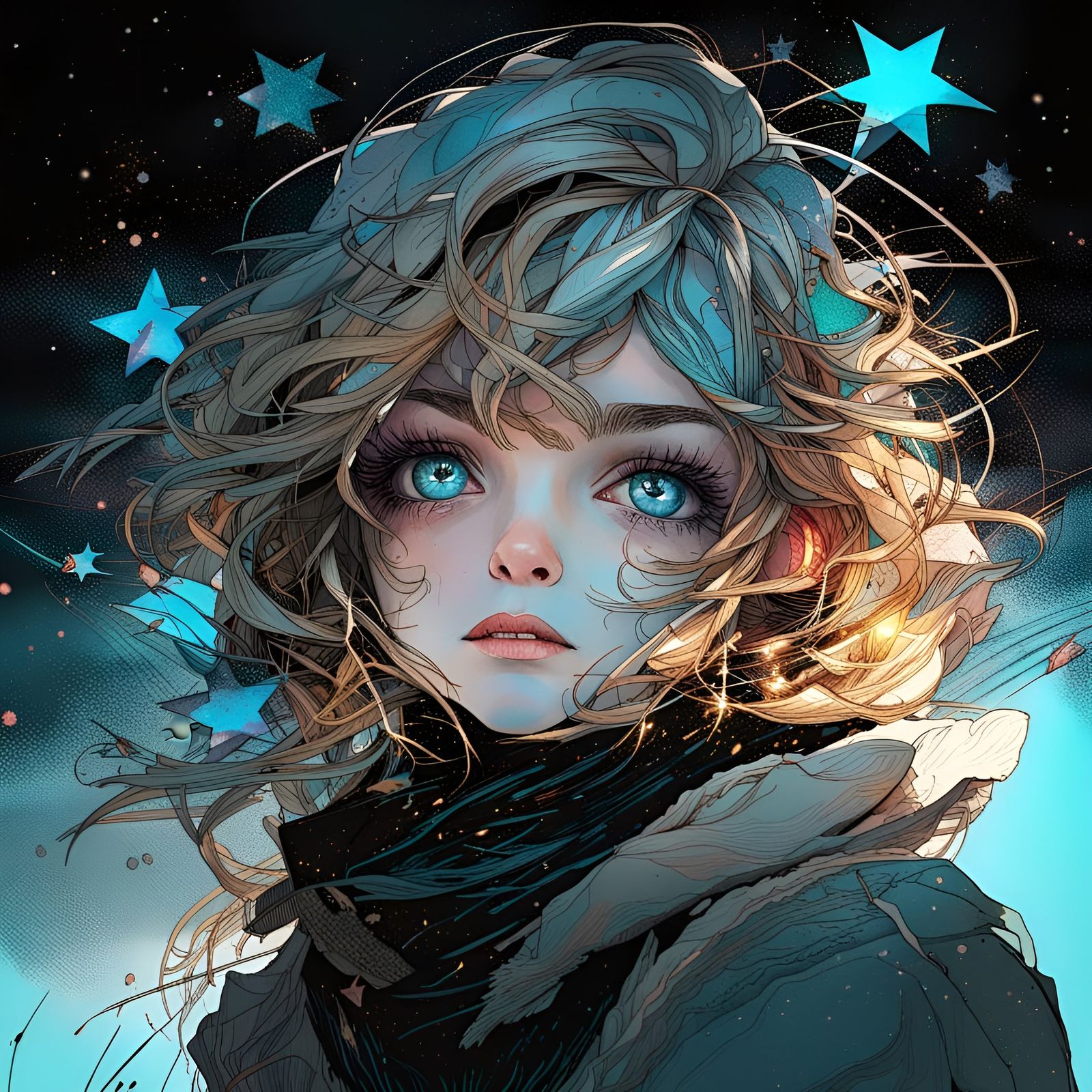 Galactic Eyes: A Breathtaking Portrait