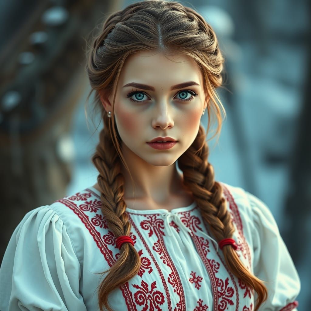 Epic Slavic Noblewoman in Stunning Digital Matte Painting