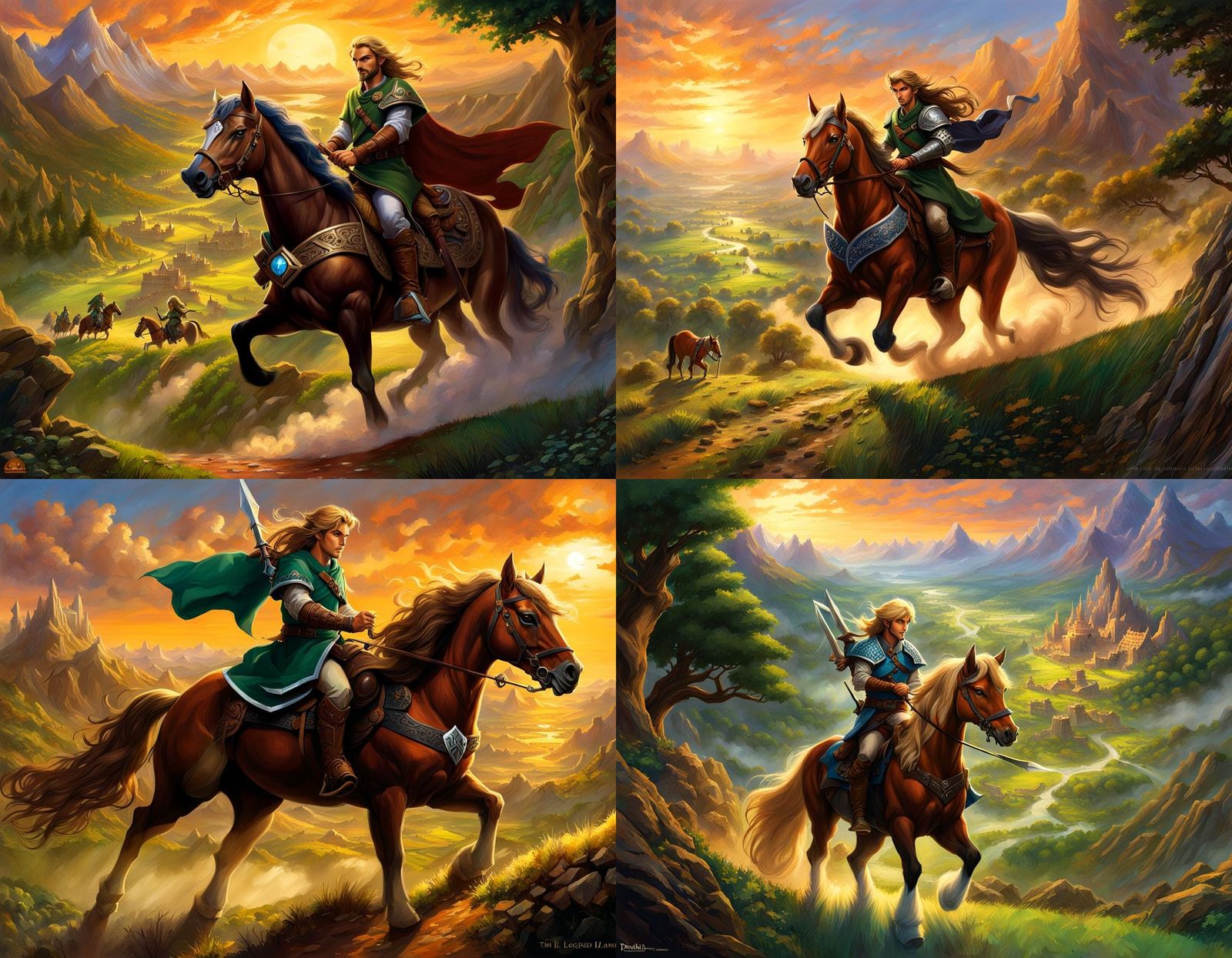 Link and Epona in Hyrule: Fantasy Concept Art