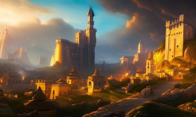 Epic Medieval City Apocalypse, Anime Key Visual