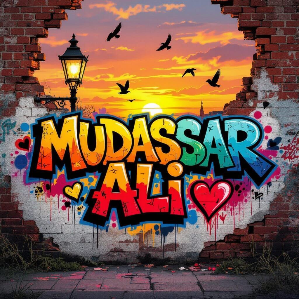 Graffiti Art: Mudassar Ali in Urban Fantasy Style