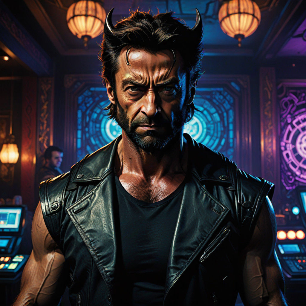 Cybergoth Wolverine in Ornate Nightclub Glory