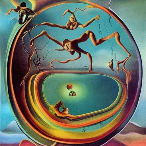 Surreal Landscape with Elastic Flora, Dali Style