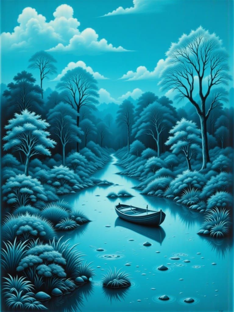 Ethereal Palatinus Evokes Contemplative Mood in Mezzotint St...