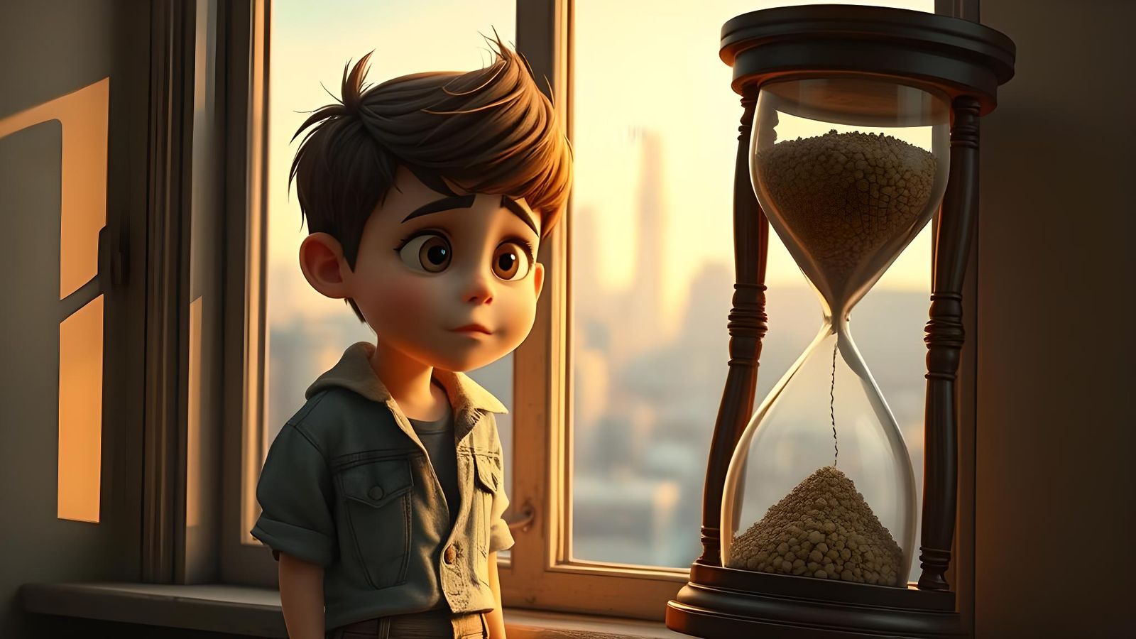 CGI Boy Waits a Year: Retro Cinematic Style