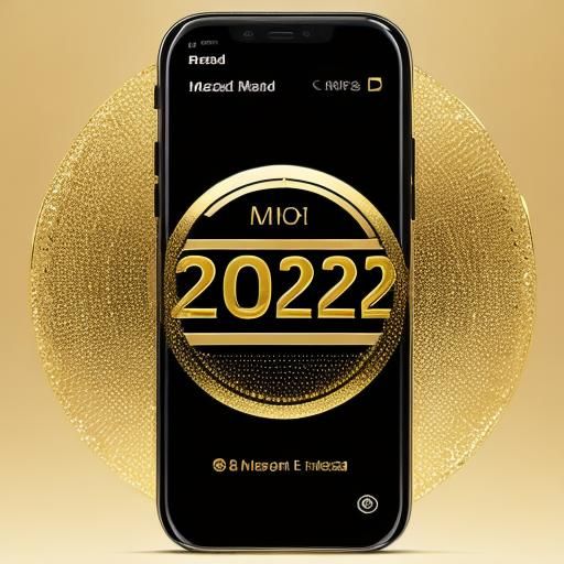 2024 in Gold on Transparent Background
