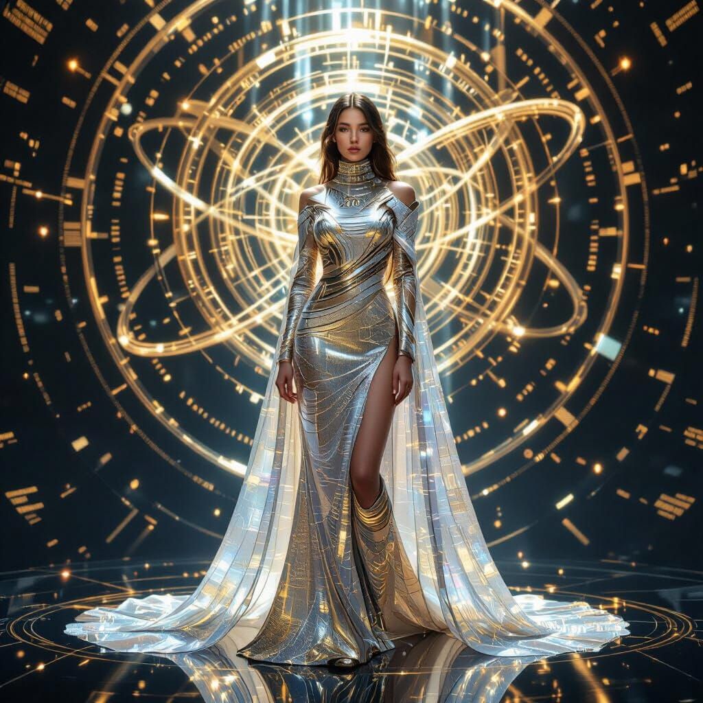 Akashic Record Personified in Cosmic Archive