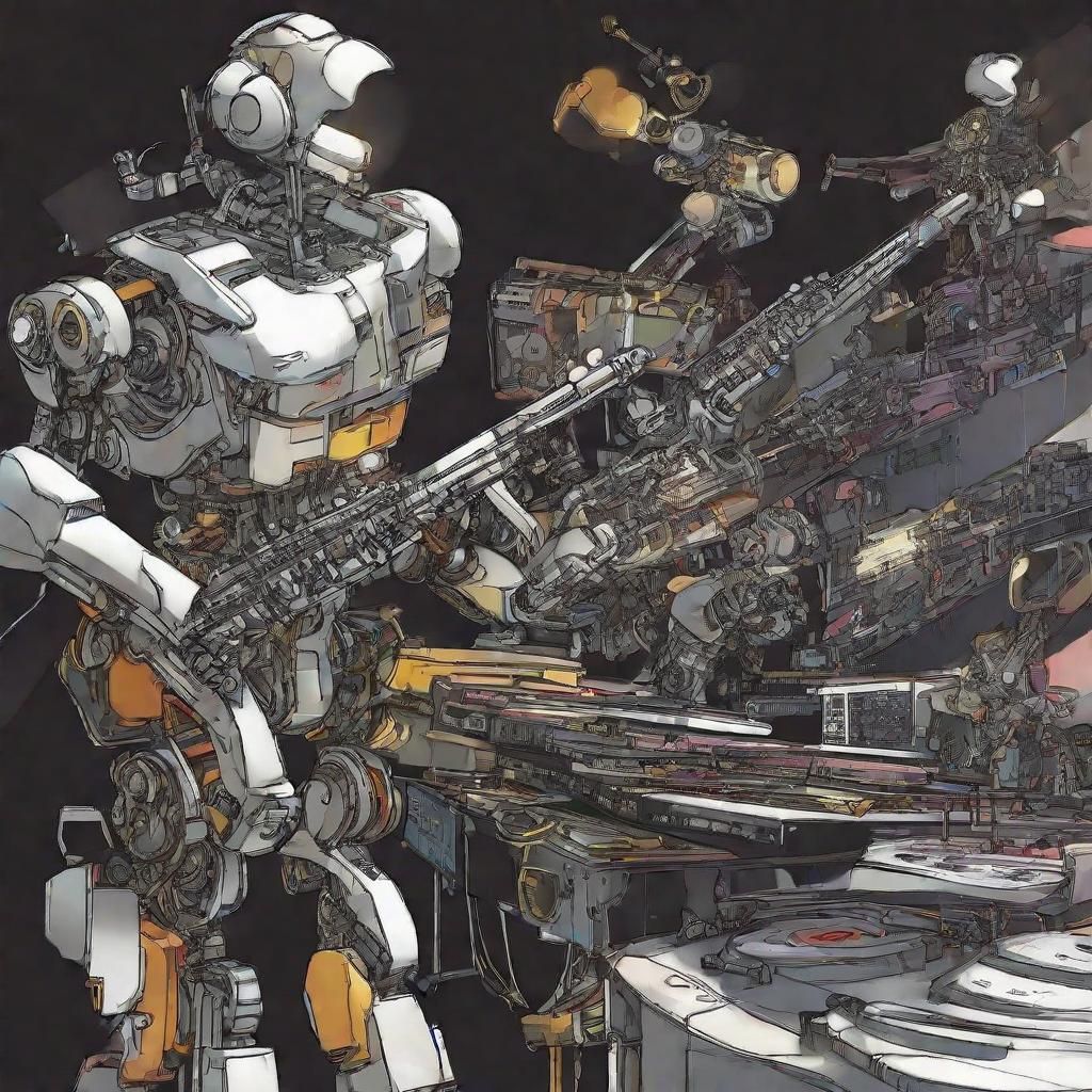 Mecha Robots Host a Jazz Jam Session