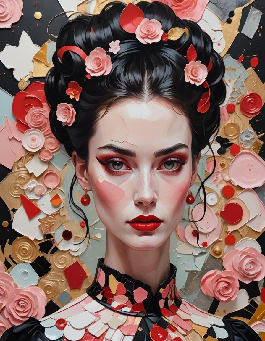 Expressive Portrait in Jack Davison Style Collage