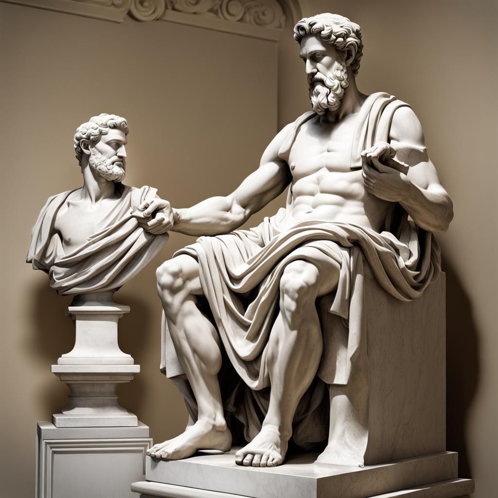 Stoic Greek Gods as Ancient Sculpture