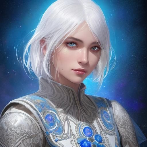 Arkanian Woman Portrait in Hyperrealistic Digital Art Style