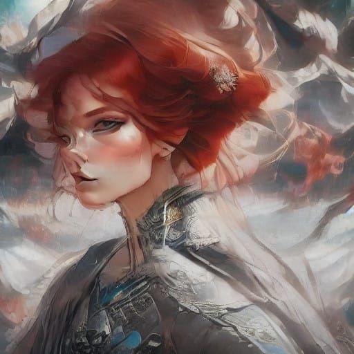 Woman in Vibrant Hippie Style Posing in Nature