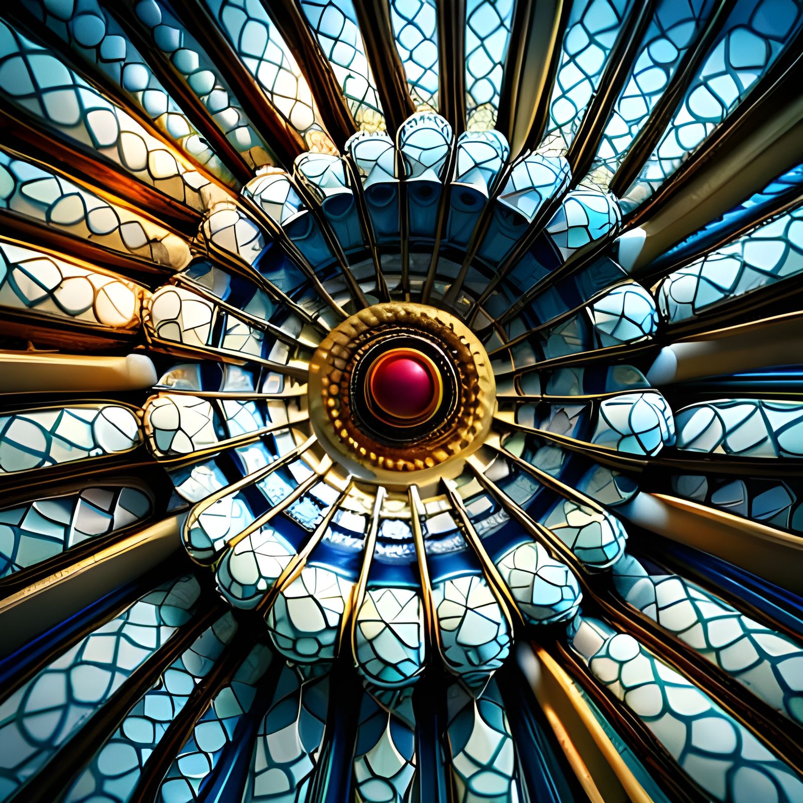 Detailed 3D Kaleidoscope Render