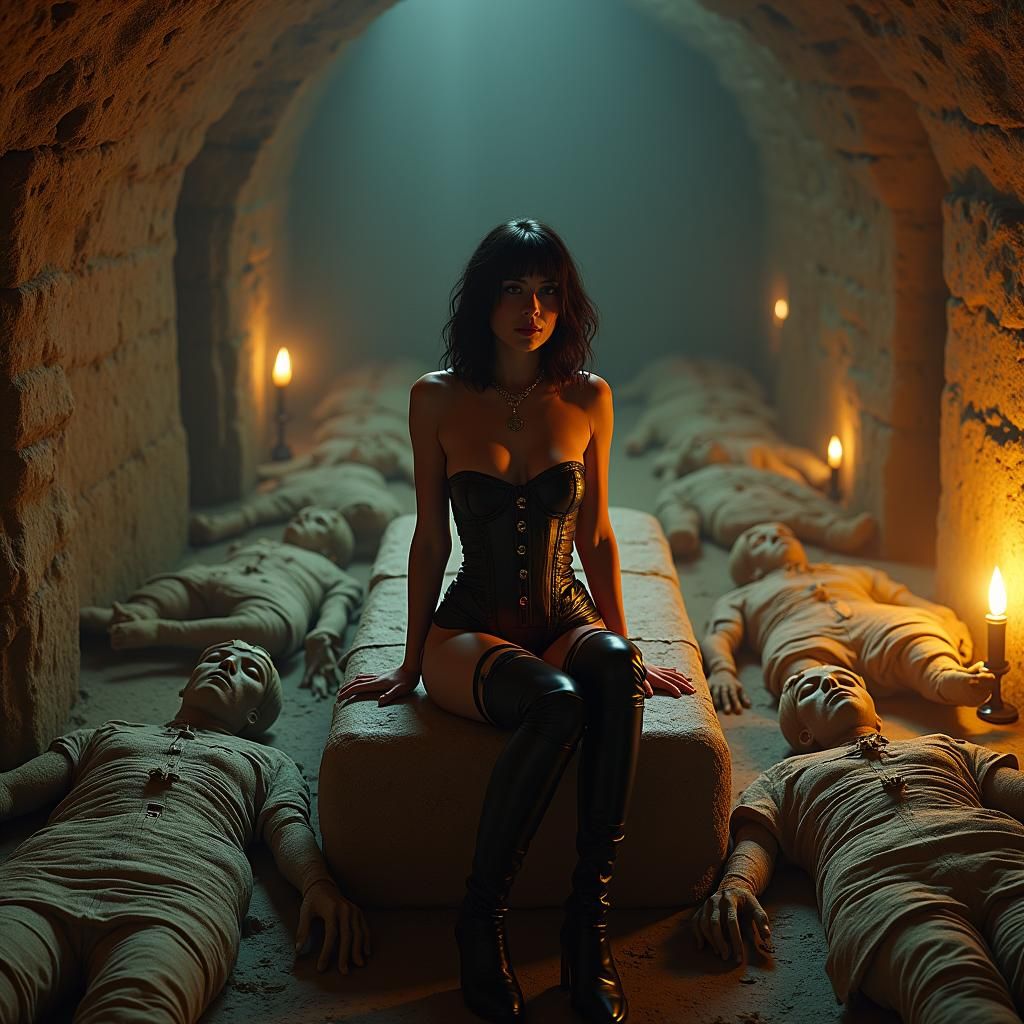 Velma Dinkley Tomb Raider in Biomechanical Style