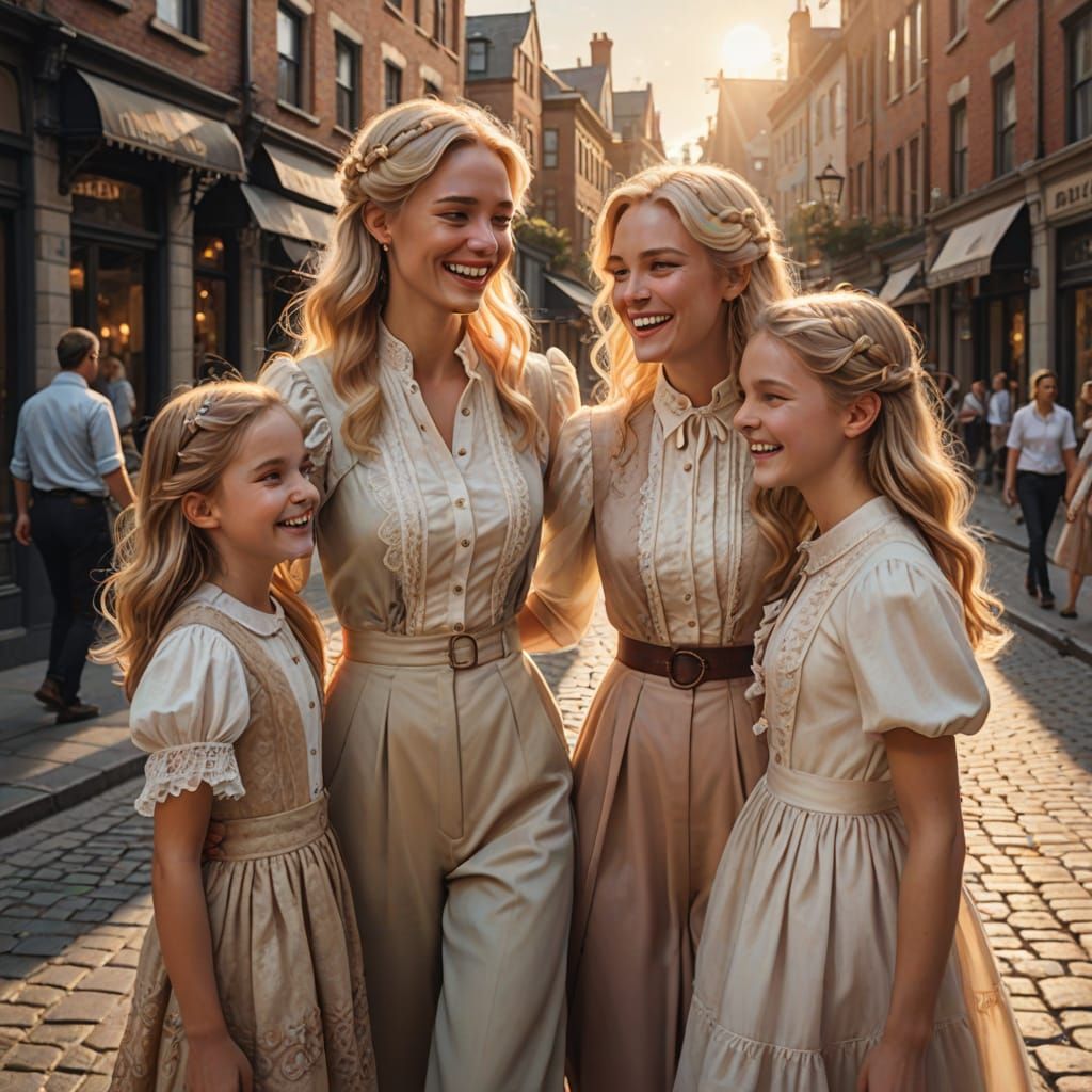 Modern Elegance Meets Victorian Charm on Sunlit Street