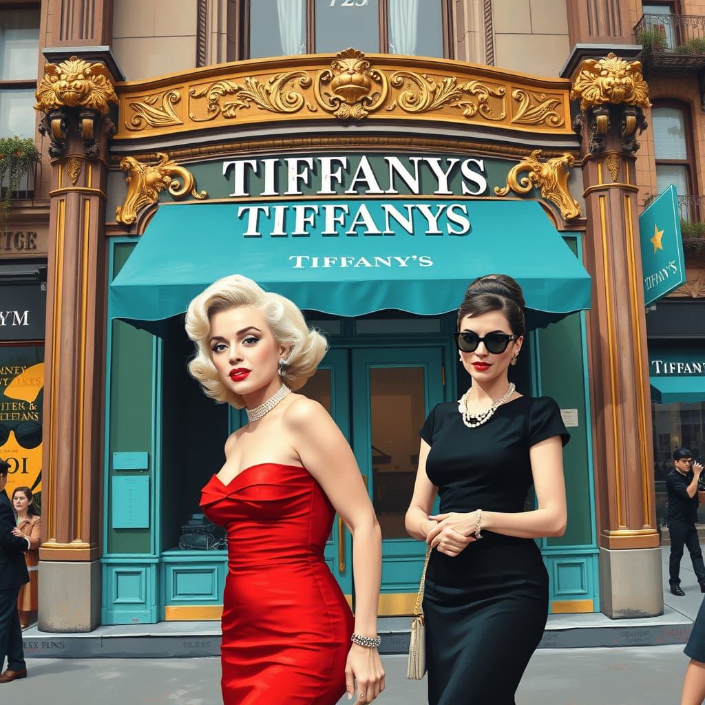 Elegant Icons of Old Hollywood in Luxurious Manhattan