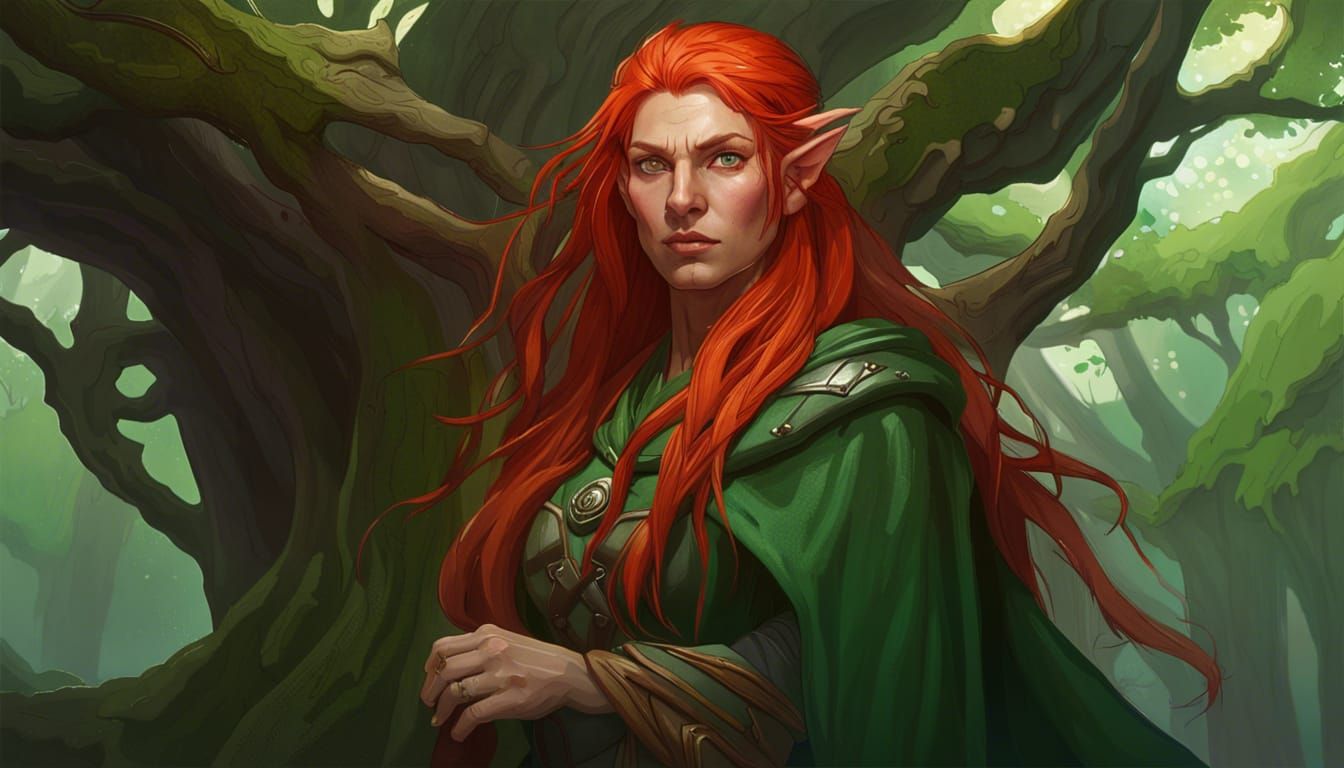 Avariel Elf Portrait in Detailed Fantasy Style