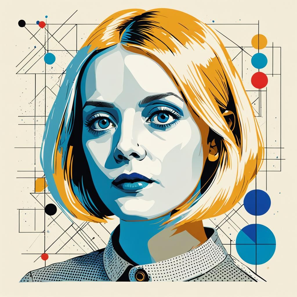 Lauren Laverne Pop Art Screen Print in 8K