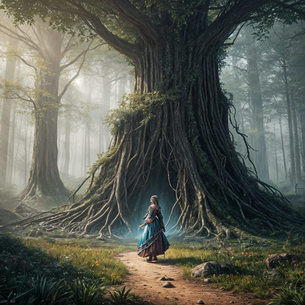 Fantastical Matte Painting Evokes Curiosity