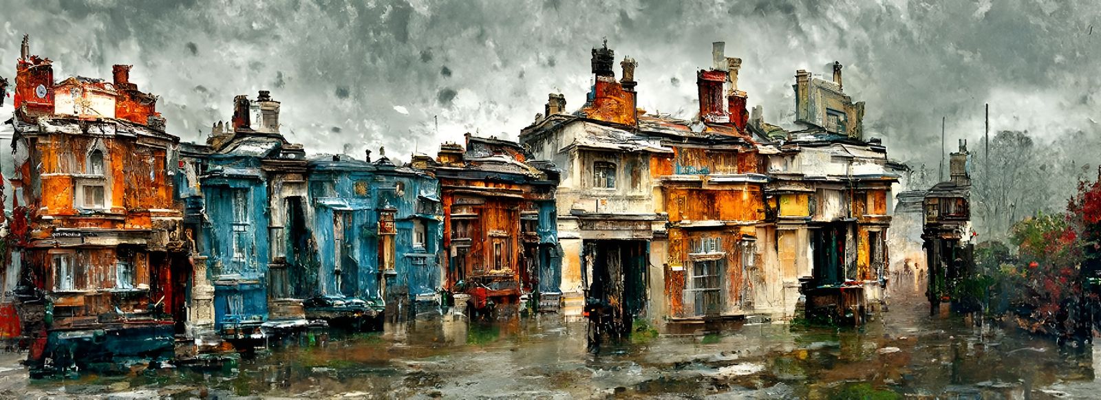 Victorian London Street in Beautiful Decay