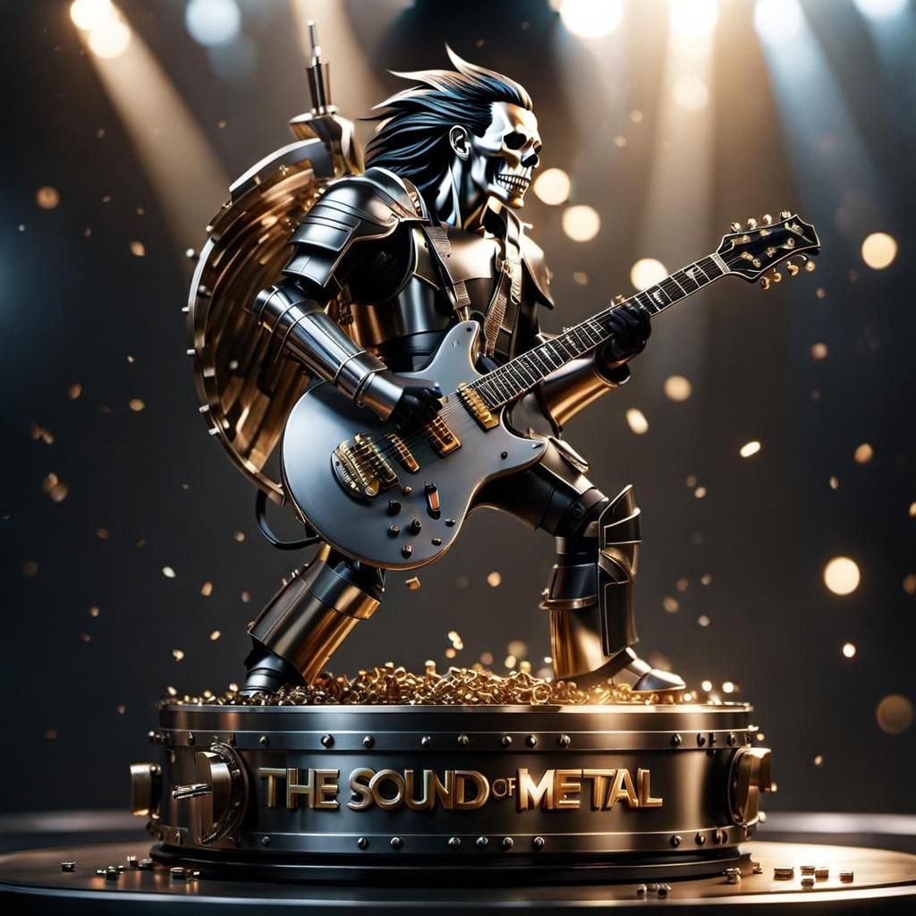 The Sound of Metal in Hyperrealistic Metallic Letters