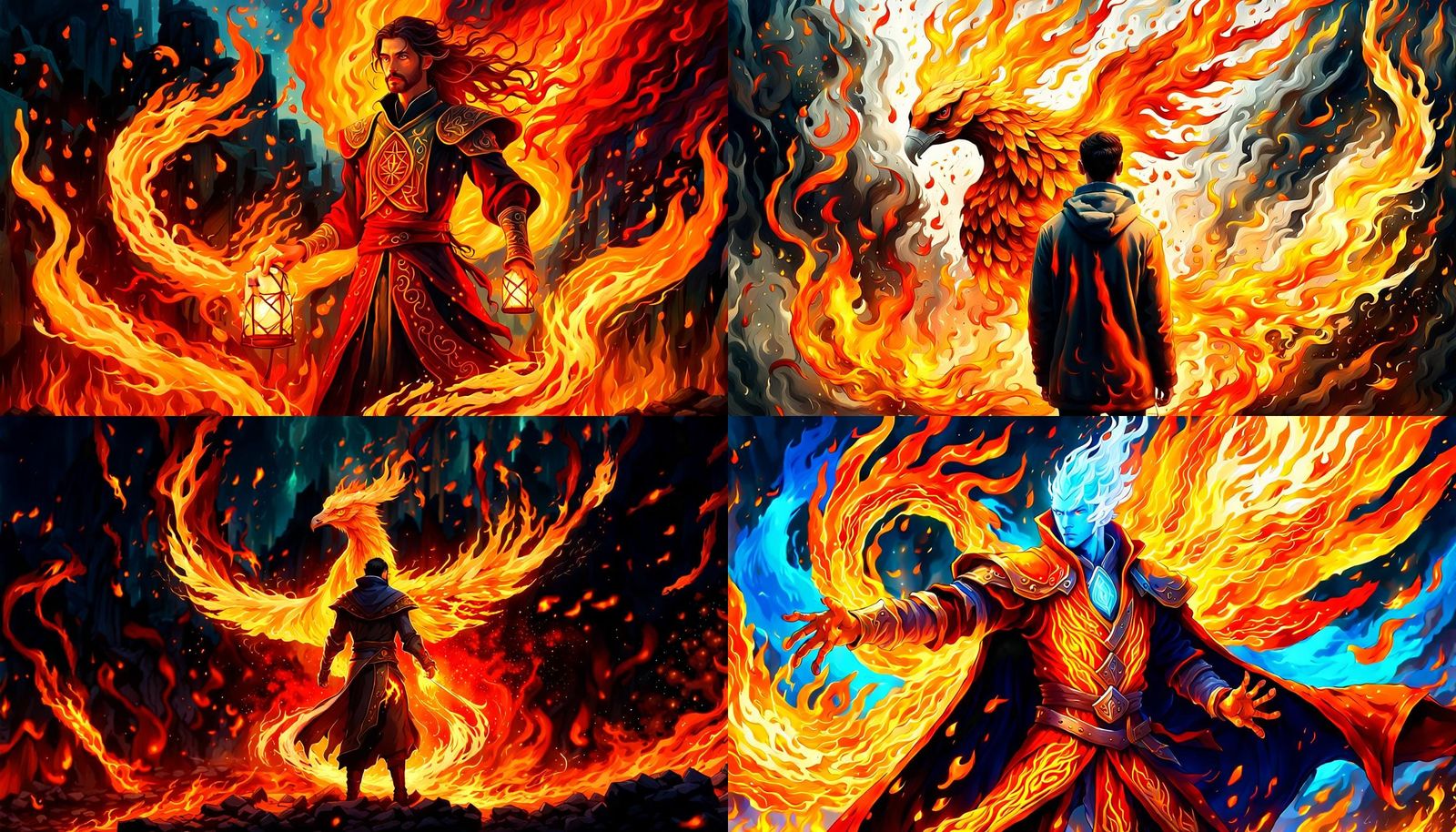 Fiery Phoenix Mage Rises from the Ashes