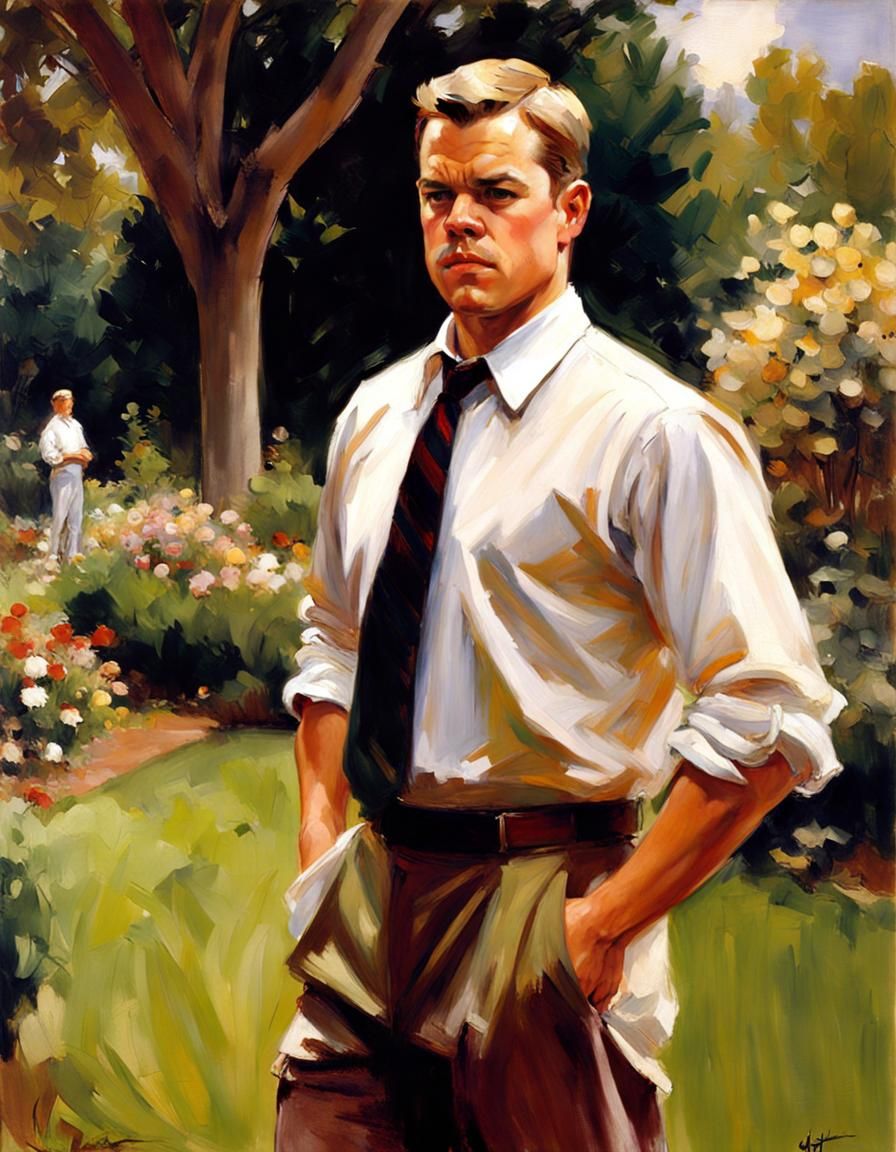 Elegant Man Portrait in Sargent Style