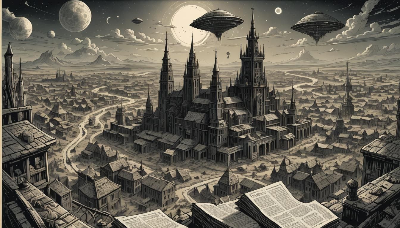Magic and Sci-Fi Comic Art in Eastern European Style