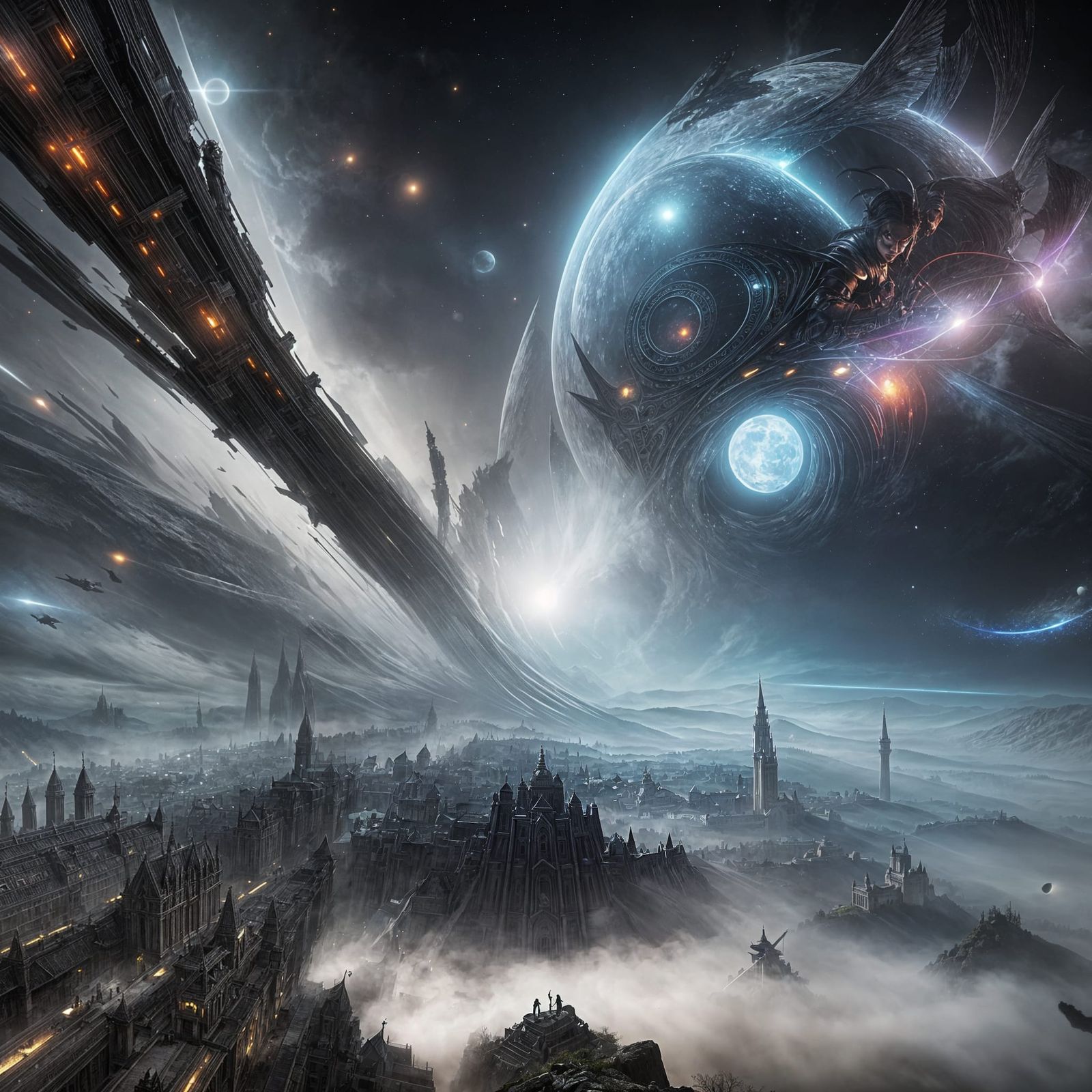 Dark City in Space: Nebulas and Sci-Fi