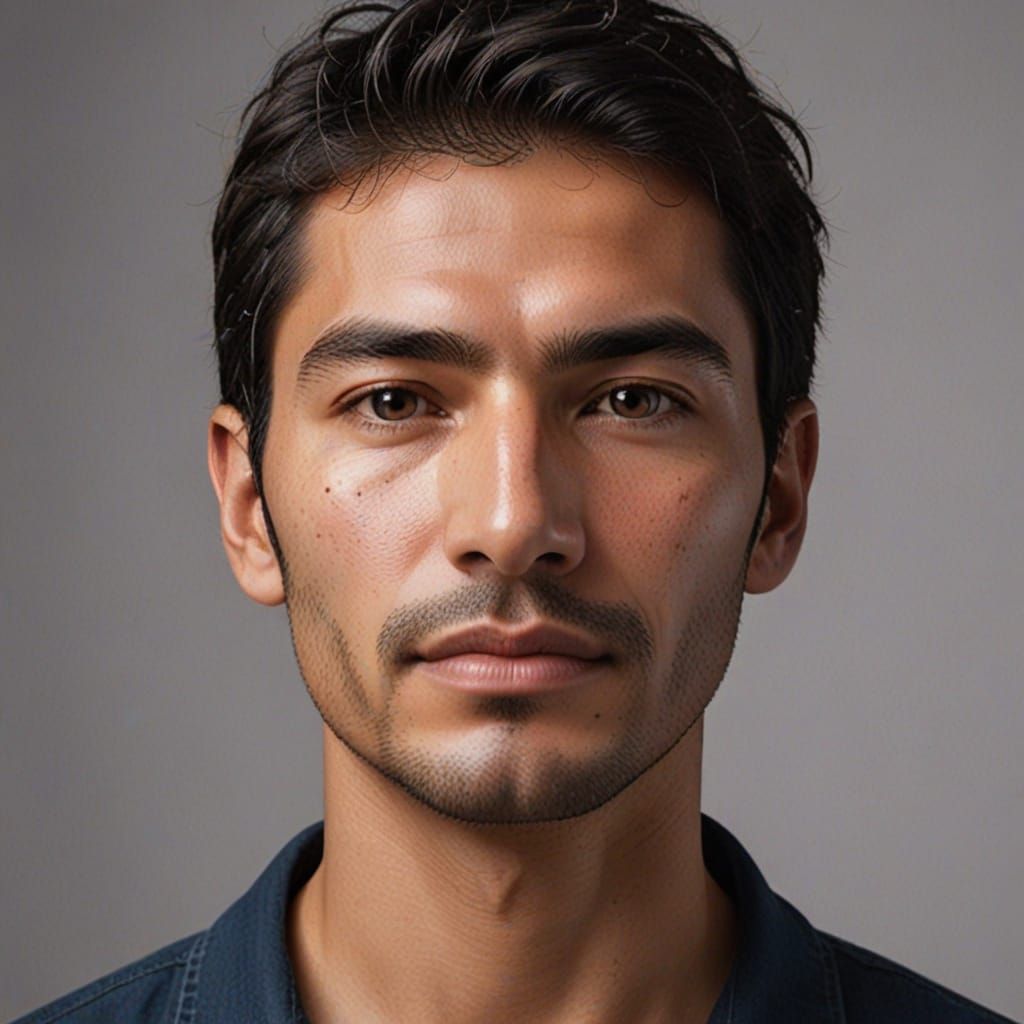 Enigmatic Human Portrait in a Minimalist Aesthetic