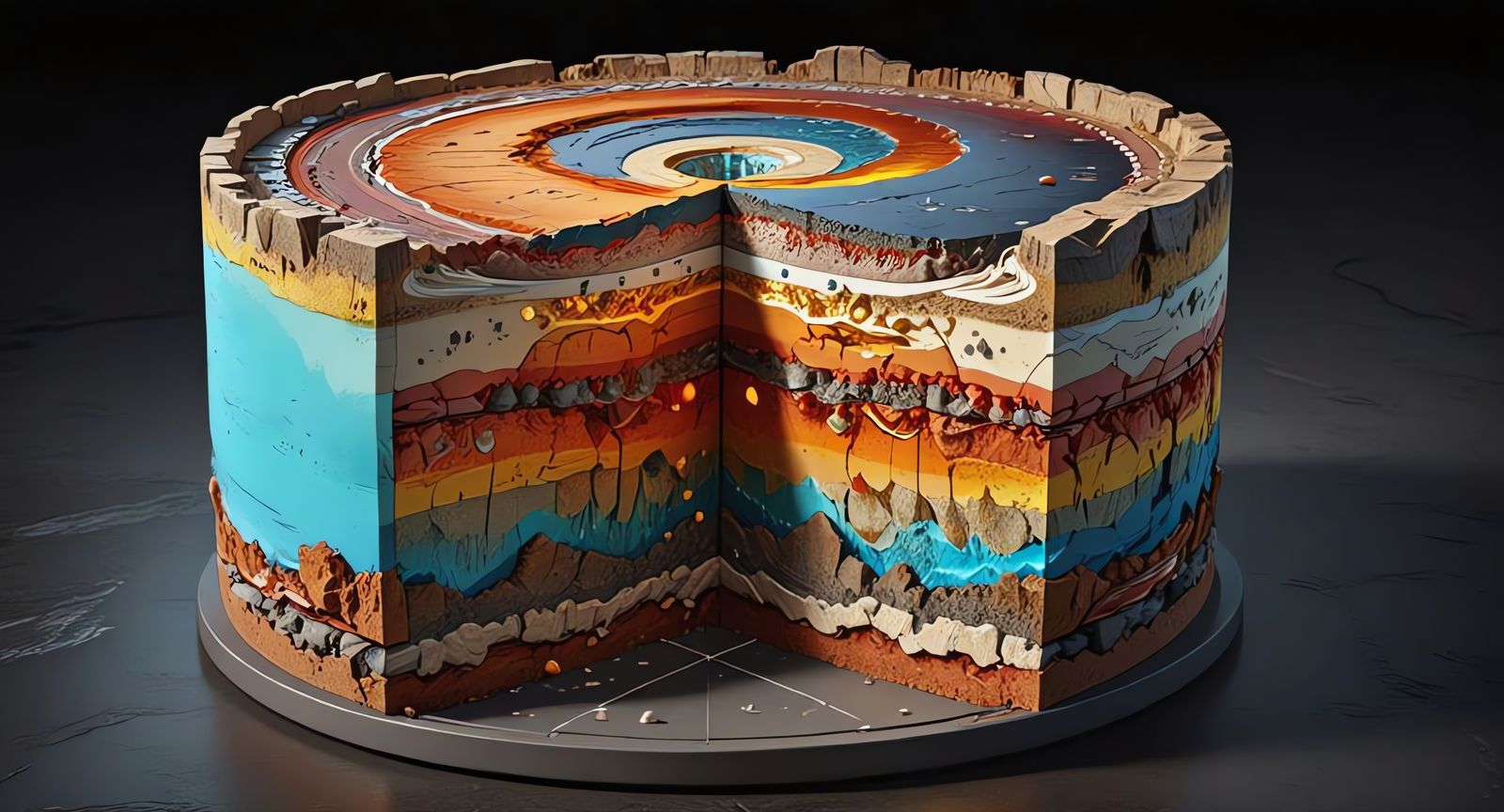 'Flat Earth' cake