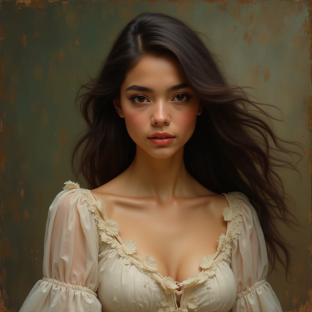 Ethereal Portrait of a Delicate Latina Beauty