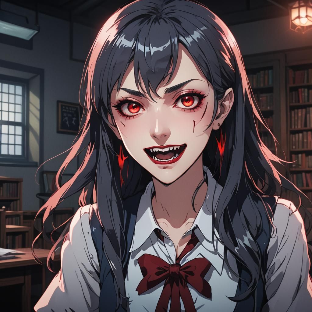 Vampire Tutor in Eerie Classroom, Anime Manga Scan