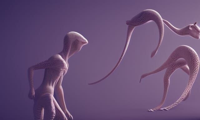 People Raised by Animals: Intricate Carvings in 8K