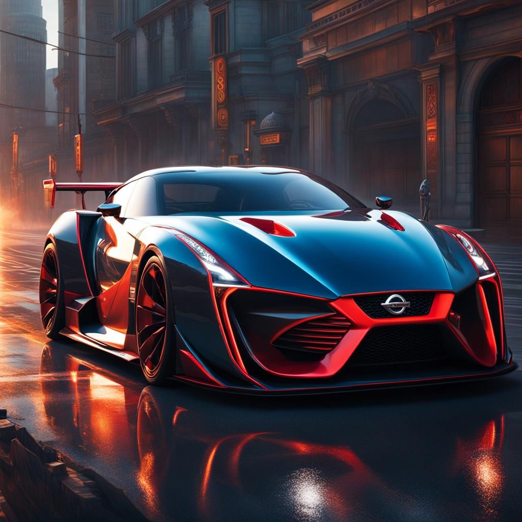 Nissan Car Channel Logo: Hyperdetailed Portrait