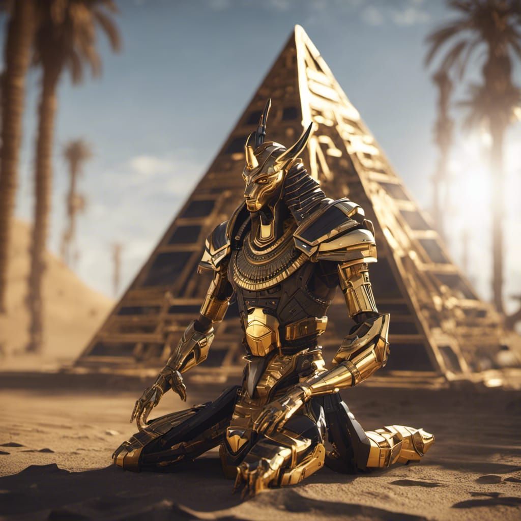 The guardian of the Pyramid of the God ANUBIS
