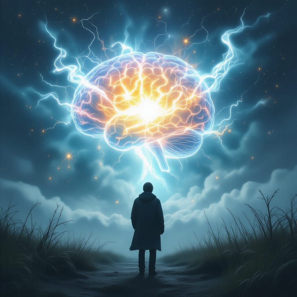 Abstract Brainscape: Light and Imagination