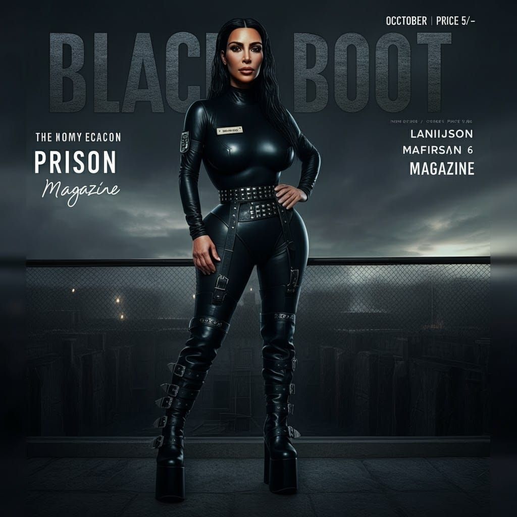Magazine Cover: Kim Kardashian as Prison Guard