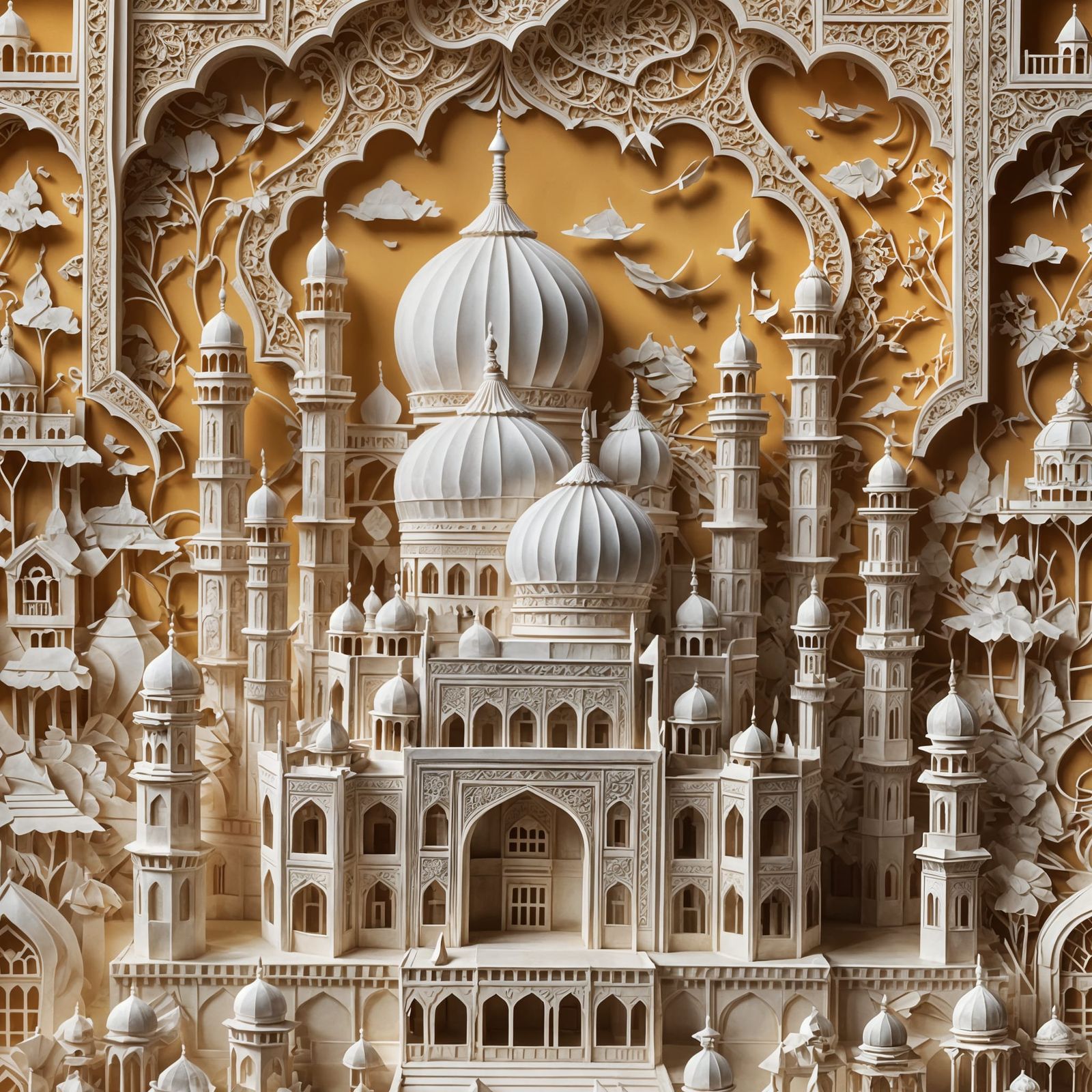 Kirigami Taj Mahal: Hyper-Detailed Paper Art
