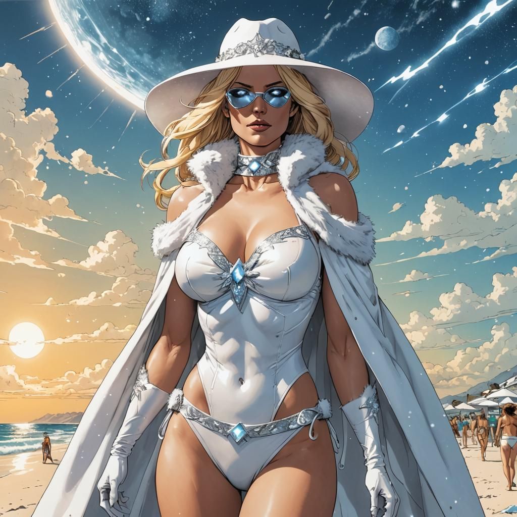 Emma Frost: Summer Swimwear