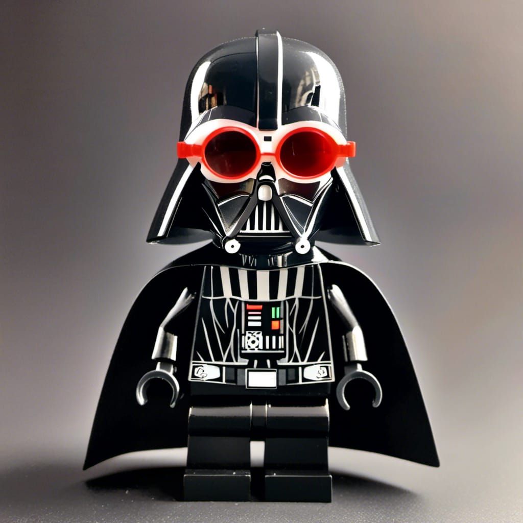 Lego Darth Vader with Beard and Glasses